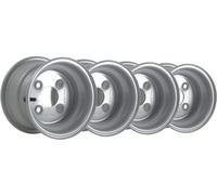 Parnells 5.50X8 Steel Wheel Rims 4 Stud 4" Pcd 66.7mm Centre Hole 357Kgs Load (Set Of 4)