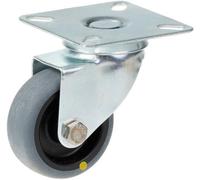 Parnells 50mm Swivel Castor With Grey Electrically Conductive Thermoplastic Rubber On Pol