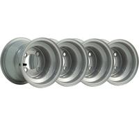 Parnells 7.00X8 Golf Buggy Rims Silver 4 Inch Pcd Yamaha E-Z-Go Club Car Garia (Set Of 4)