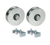 Parnells 80mm R-Groove Wheel With 2 Bb & 30X40 Gate Guides In Bracket X2