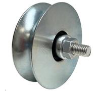 Parnells 80mm Round Groove Wheel With 2 Ball Bearing