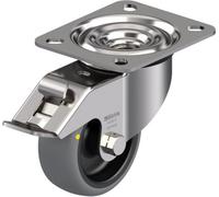 Parnells 80mm Stainless Steel Swivel/brake Castor With Grey Electrically Conductive Therm