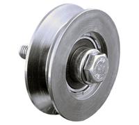Parnells 80mm V Groove Wheel 2 Ball Bearings