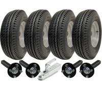 Parnells High Speed Twin Axle Trailer Kit 5.00-10 Road Legal Wheels Hub & Stub Axle Hitch