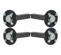 Parnells Hub & Stub Axles, 4 Stud 100mm PCD 35x35mm 1500kg, Set of 4, Steel
