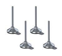 Parnells Stainless Levelling Foot M12X150 80mm Base & Anti-Vibration Pad 4000Kg -Set Of 4