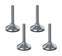 Parnells Stainless Levelling Foot M16X100 80mm Base & Anti-Vibration Pad 6000Kg -Set Of 4