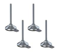 Parnells Stainless Levelling Foot M16X150 80mm Base & Anti-Vibration Pad 6000Kg -Set Of 4