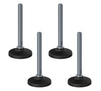 Parnells Stainless Levelling Foot M16X150 With 80mm Plastic Base 4000Kg - Set Of 4