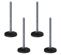 Parnells Stainless Levelling Foot M16X230 With 100mm Plastic Base 5000Kg - Set Of 4