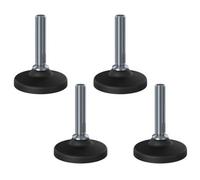 Parnells Stainless Levelling Foot M16X70 With 80mm Plastic Base 4000Kg - Set Of 4