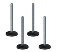 Parnells Stainless Levelling Foot M20X230 With 100mm Plastic Base 6000Kg - Set Of 4