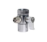 PAROAD 1-Way 5/16 Inch OD Chrome-Plated Water Tap Switching Valve for Countertop Water Filter, Water Purifier, RO Reverse Osmosis Filter, Hose Tap Adapter