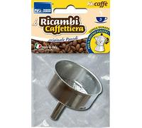Parodi&Parodi 607 3 Cups, Bialetti Compatible Spare Parts and Other Brands 1 Moka Funnel for Coffee Maker, Neutral, Standard