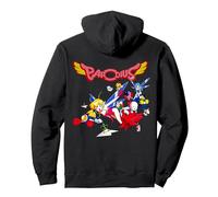 Parodius Retro Box Art Retro Arcade Space Vibrant Adventure Pullover Hoodie, Adult Unisex, Black, Medium