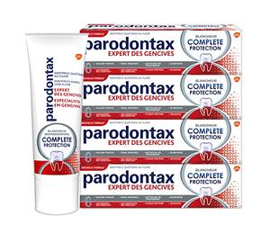 Parodontax Complete Protection Toothpaste, 8 Benefits, Against Occasional Gum Bleeding, Pack of 4 x 75 ml