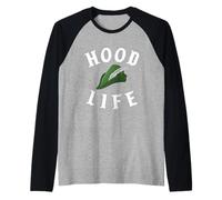 Parody Robin Hood Life Cool Gangster Nerd Funny Book Reading Raglan Baseball Tee
