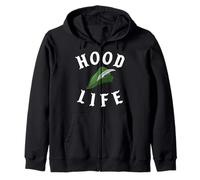 Parody Robin Hood Life Cool Gangster Nerd Funny Book Reading Zip Hoodie