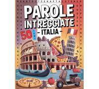 Parole Intrecciate - Gioco di Memoria per Adulti e Anziani: 50 Puzzle a Tema Italia con Caratteri Grandi e Soluzioni, Passatempo ideale per Allenare la Mente | Idea Regalo