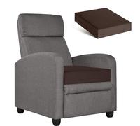 PAROLL Booster Cushion for Armchairs Sofa Recliner Chair Memory Foam Seat Cushion Chairs Elderly Adult Support 50cm x 50cm x 12.7cm Brown
