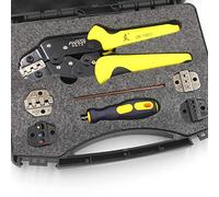 Paron Professional Wire Crimpers Ratcheting Tool Set for Varied Crimping Needs Yellow Black