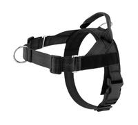 Paropet No Pull Dog Harness Front Clip Fastening Adjustable Reflective Outdoor Walking Pet Vest Medium Large Dogs Step in Breathable Padded Training Harness (Black,XL)