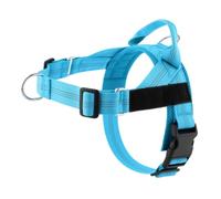 Paropet No Pull Dog Harness Front Clip Fastening Adjustable Reflective Outdoor Walking Pet Vest Medium Large Dogs Step in Breathable Padded Training Harness (Sky Blue,L)