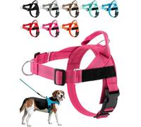 Paropet No Pull Dog Harness, Paropet Dog Harness, Soft, Breathable Padding, Durable D-Rings, And a Secure Grip Handle - Designed for Dogs, From Small to Large Breeds (Pink,XS)
