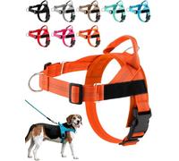 Paropet No Pull Dog Harness, Paropet Dog Harness, Soft, Breathable Padding, Durable D-Rings, And a Secure Grip Handle - Designed for Dogs, From Small to Large Breeds (Orange,XS)