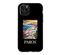 Paros Greece Island Coastal Village Travel Design Case for iPhone 11 Pro