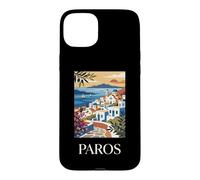 Paros Greece Island Coastal Village Travel Design Case for iPhone 15 Plus