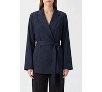 PAROSH Short Robe-Style P. A.R. O.S. H. Blazer with a Tie-Waist Belt and Lapels - Size: S - female