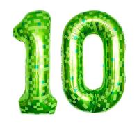 ParPix Pixel Motif Numbers Balloon 10th Birthday (10th Birthday)