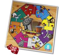 PARQUES Colombiano 8 y 6 JUGADORES 50x50 Magnético Parcheesi Board Game 8 Players parchis Game Original Tablero juego de mesa Colombiano Cubano Wooden Foldable adultos Colombian Parks Gifts