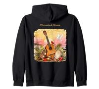 Parranda de Corazón Puerto Rico Vintage Island Zip Hoodie