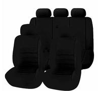 PARREN Car Seat Covers for V-W Amarok Dual Cab 2.Gen 1.Gen 2018-2025, 5-seater Full Set Seat Cushion Protectors Front and Rear Back Seat Cover Breathable Accessories,D/9pcs Set Black