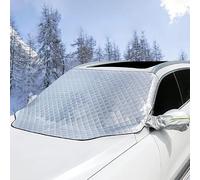 PARREN Car Windscreen Cover for SUZUKI Ignis 2017-2018, Magnetic Snow Cover with Side Wing Mirror Cover, Snow Ice Frost Sun UV Dust Water Resistant in All Weather