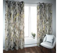 PARREN Grommet Blackout Curtains for Bedroom and Living Room Jackson Pollock Abstract Graffiti Thermal Insulated Room Darkening Curtains 42x45in