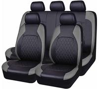 PARREN Leather Car Seat Covers for D-acia Duster 2.Gen 1.Gen HM HS 2017-2025, Full Set Seat Cover Full Set Waterproof Front Rear Seat Cushion Protectors Accessories,A/9pcs Set Grey