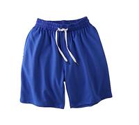 PARREN Mens Athletic Shorts Mesh Oversize Pocketed Drawstring Quick Dry Breathable Lightweight Running Training Fitness Gym Shorts Big and Tall(Blue,L)