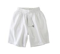 PARREN Mens Athletic Shorts Mesh Plus Size Quick Dry Breathable Lightweight Running Training Jogging Gym Shorts with Pocketed Drawstring Big and Tall(White,5XL)
