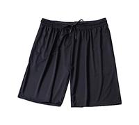 PARREN Mens Athletic Shorts Mesh Plus Size Quick Dry Breathable Lightweight Running Training Jogging Gym Shorts with Pocketed Drawstring Big and Tall(Black,5XL)