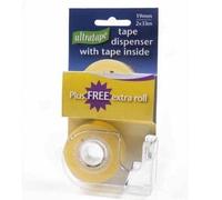 Parrett Storage - 2 Roll Pack - Ultratape Clear Adhesive Tape 19mm x 33M - Pk2 + Dispenser
