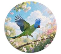 Parrot 1000 Piece Round Puzzle Logic-Driven Game Young Thinkers Educational Purpose Bird Home Learning Station Puzzle Shelf 1000pcs (67.5x67.5cm)