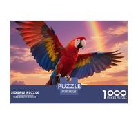Parrot 1000pc Jigsaw Puzzle Challenging Puzzle For Teens Logic And Patience Bird Great Wall Display 38x26cm/1000pcs