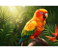 Parrot 300 Piece Jigsaw Puzzles for Adults, Colourful, Challenging & Brainteasing Adult puzzles 300 Pieces Grass, Fun jigsaws for The Whole Family 16x11 inch