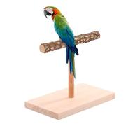 Parrot - 7.87 Inch Large Wooden Base, Sturdy Table Structure for Exercise Toys, Macaw Tiger Stand, Home Office Bird Perch, Indoor Playground for Feathered Friends