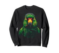 Parrot Animal Lover Bird Graphic Art Motif Design Sweatshirt