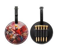 Parrot Art Paintings Special Printed Golf tee Storage Bag - Portable Hanging Buckle Design