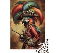 Parrot As A Pirate Captain, 1000 Piece Paper Jigsaw, 70x50cm/1000pcs